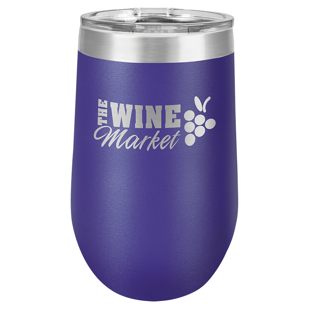 Polar Camel 16 oz. Purple Vacuum Insulated Stemless Tumbler with Lid