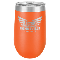 Thumbnail for Polar Camel 16 oz. Orange Vacuum Insulated Stemless Tumbler with Lid