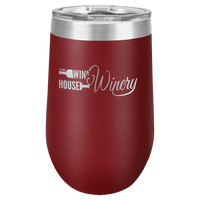 Thumbnail for Polar Camel 16 oz. Maroon Vacuum Insulated Stemless Tumbler with Lid