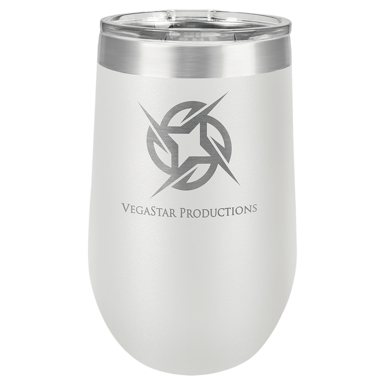 Polar Camel 16 oz. White Vacuum Insulated Stemless Tumbler with Lid