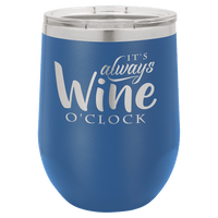 Thumbnail for Polar Camel 12 oz. Royal Blue Vacuum Insulated Stemless Wine Tumbler with Lid