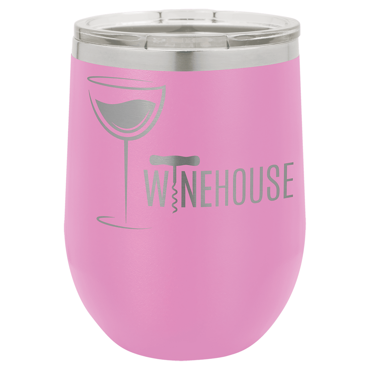 Polar Camel 12 oz. Light Purple Vacuum Insulated Stemless Wine Tumbler with Lid