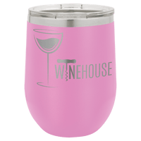 Thumbnail for Polar Camel 12 oz. Light Purple Vacuum Insulated Stemless Wine Tumbler with Lid