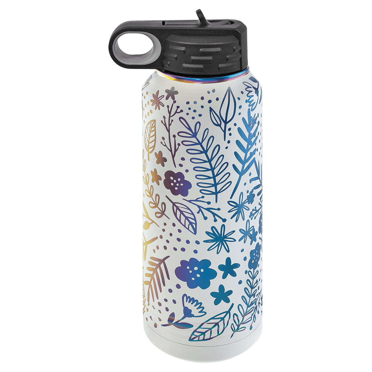 Polar Camel 32 oz. White/Prism ION-Plated Water Bottle