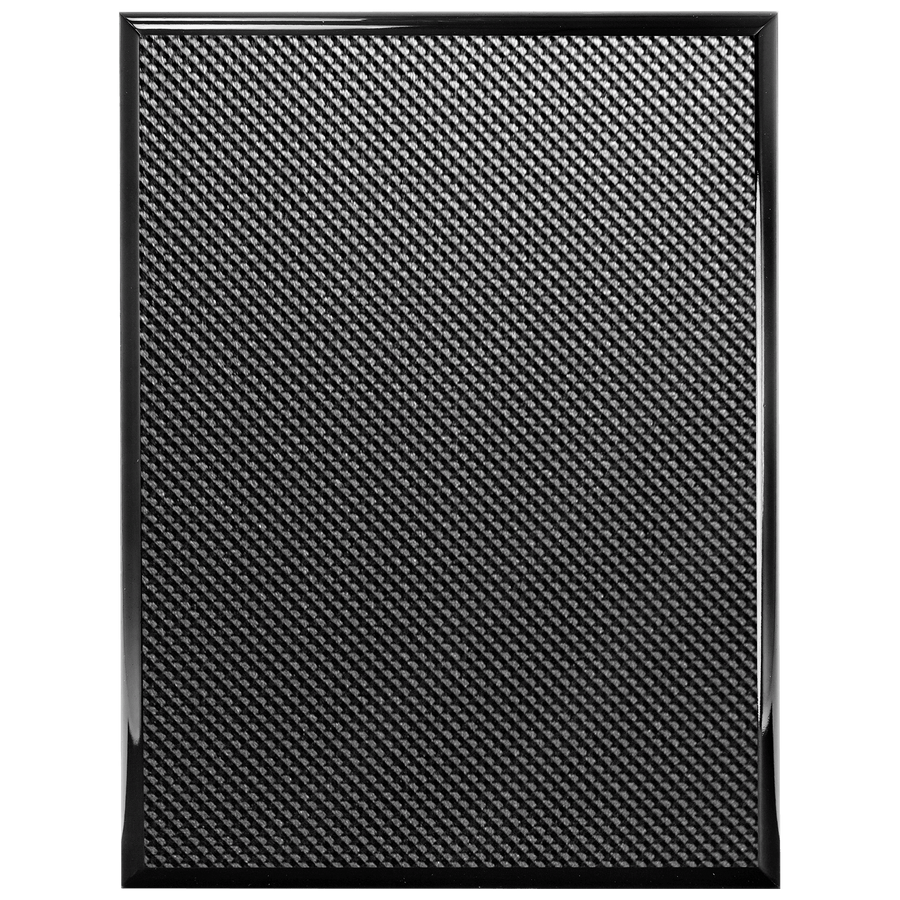 6" x 8" Piano Carbon Fiber Finish Plaque