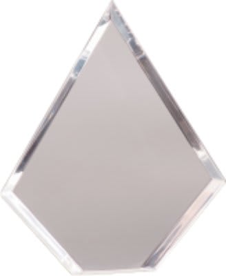 5 1/2" x 7 1/2" Diamond Prestige Acrylic Replacement Blank for PTA41