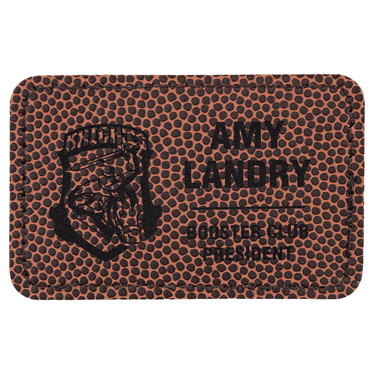 3" x 2" Rectangle Laserable Leatherette Patch with Adhesive