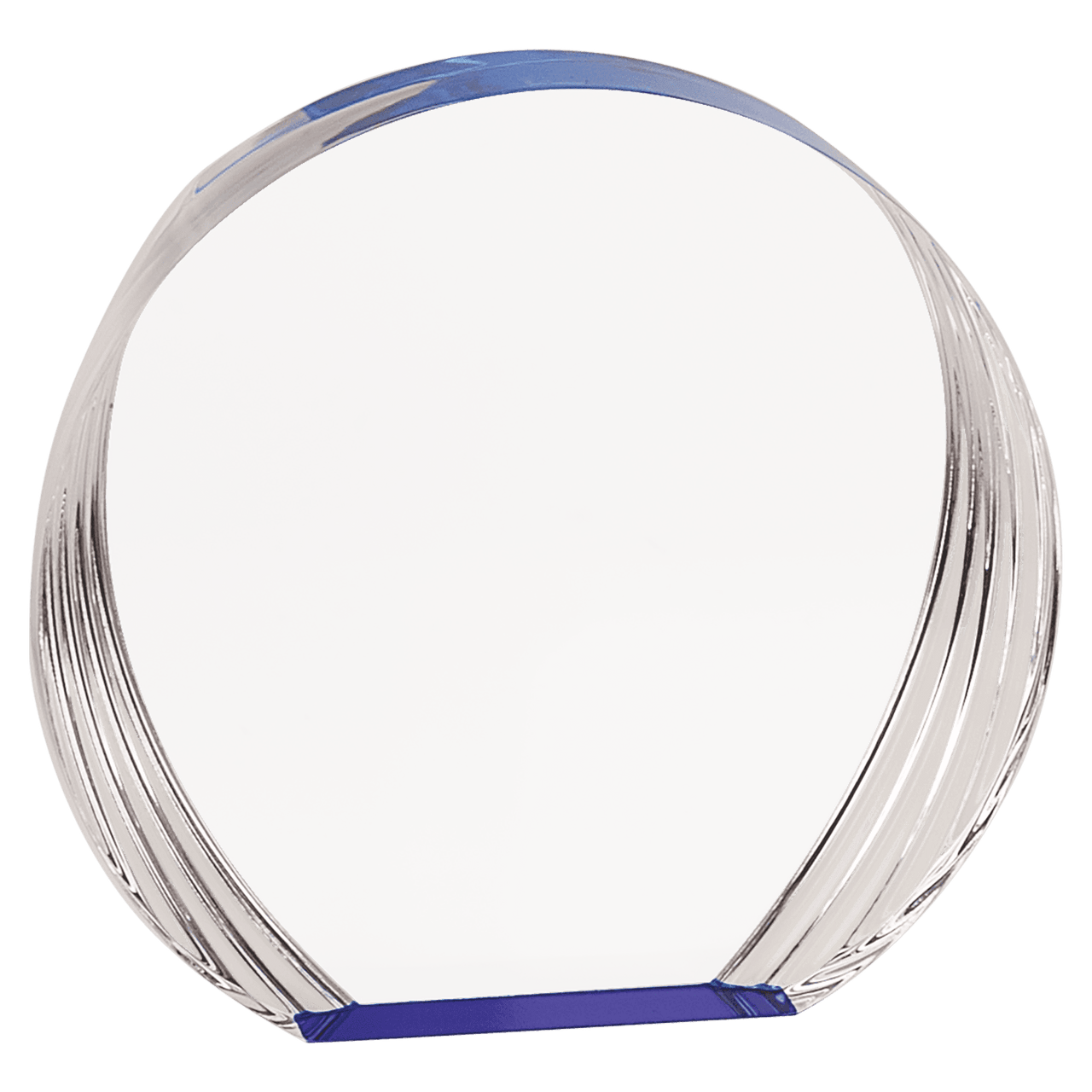 6 1/2" x 6" Gold Round Acrylic