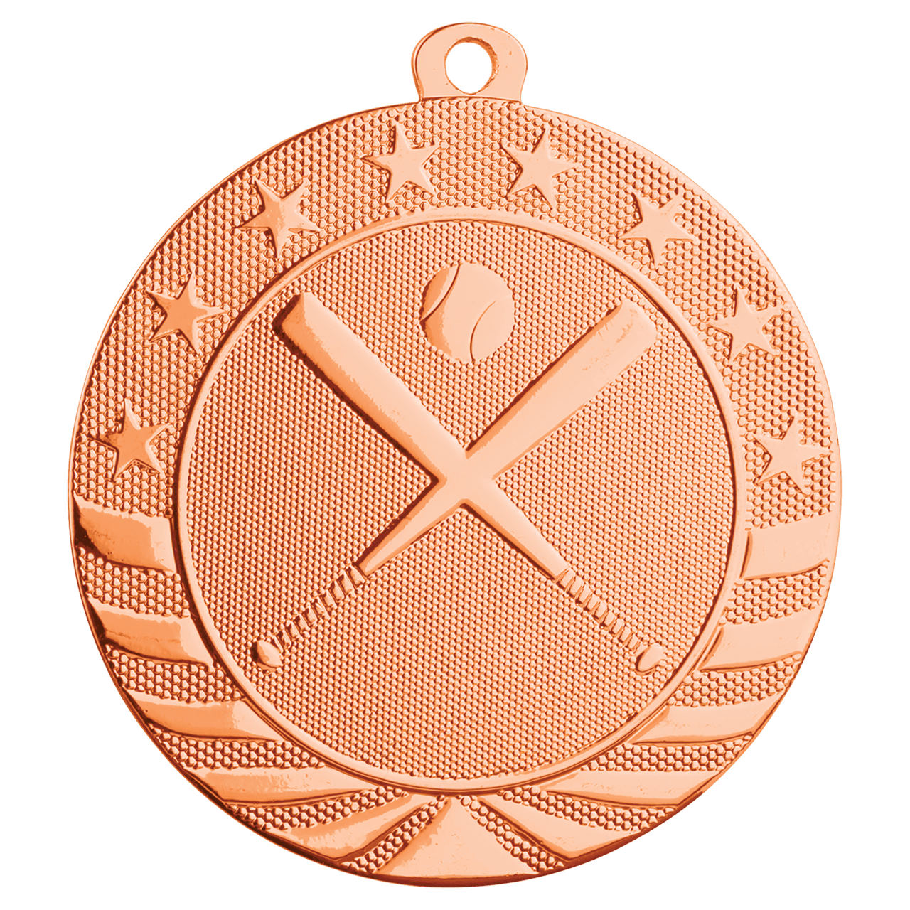 2 3/4" Bright Silver Basketball Starbrite Medal
