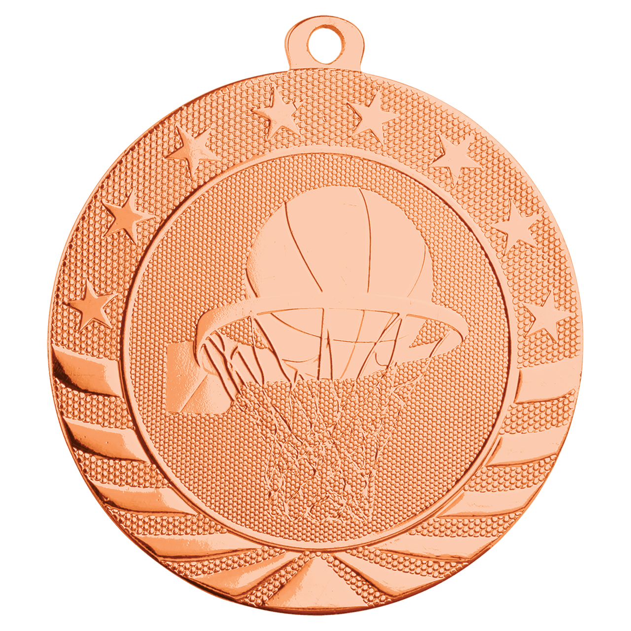 2 3/4" Bright Silver Football Starbrite Medal