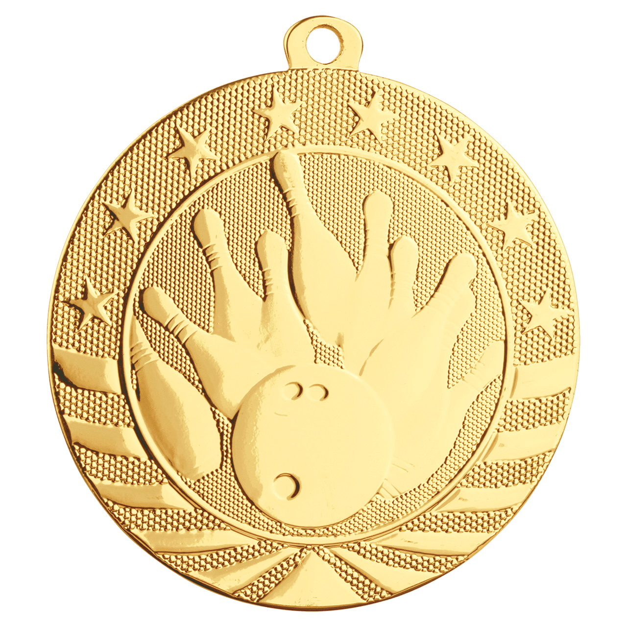 2 3/4" Bright Silver Football Starbrite Medal