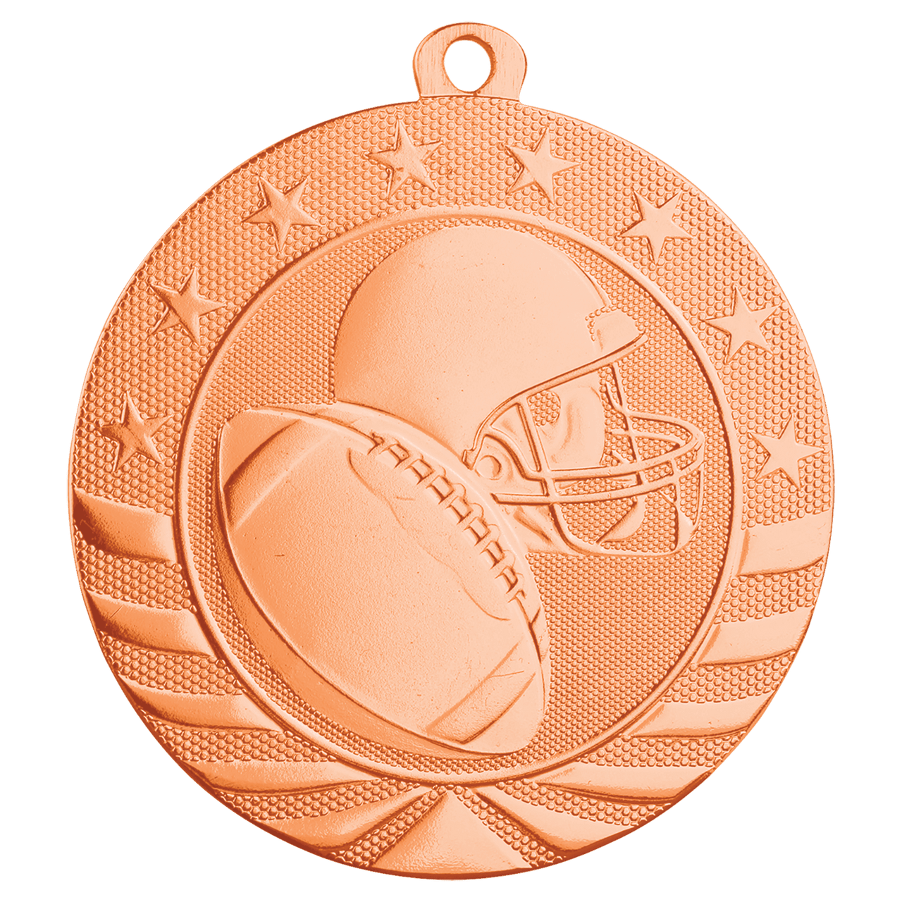 2 3/4" Bright Silver Volleyball Starbrite Medal