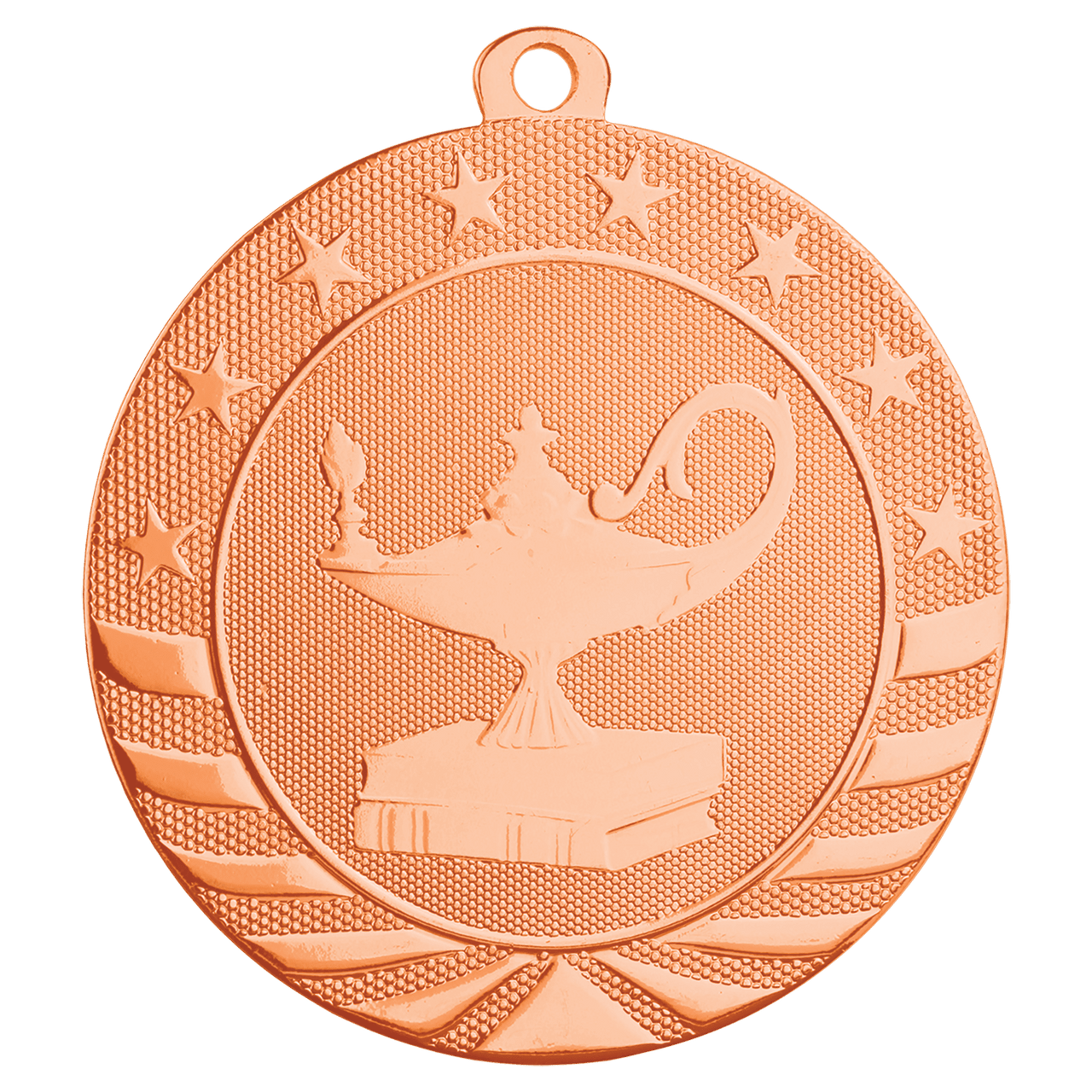 2 3/4" Bright Silver Baseball/Softball Starbrite Medal