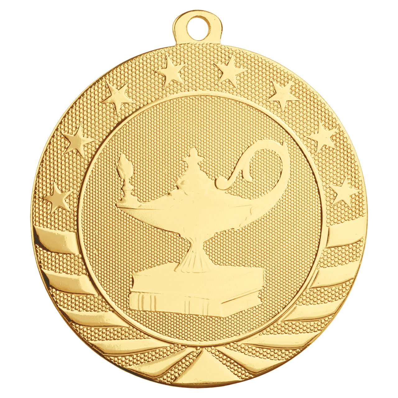 2 3/4" Bright Silver Baseball/Softball Starbrite Medal