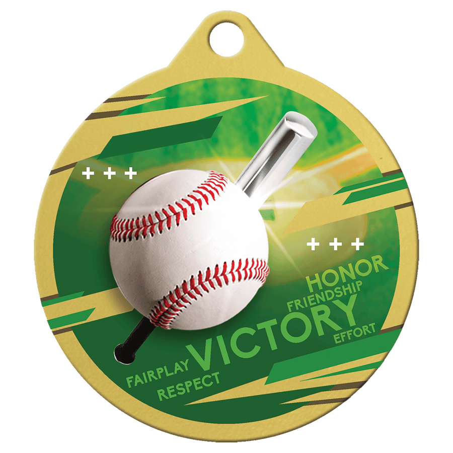 Gold 2" Inspire Baseball Medal