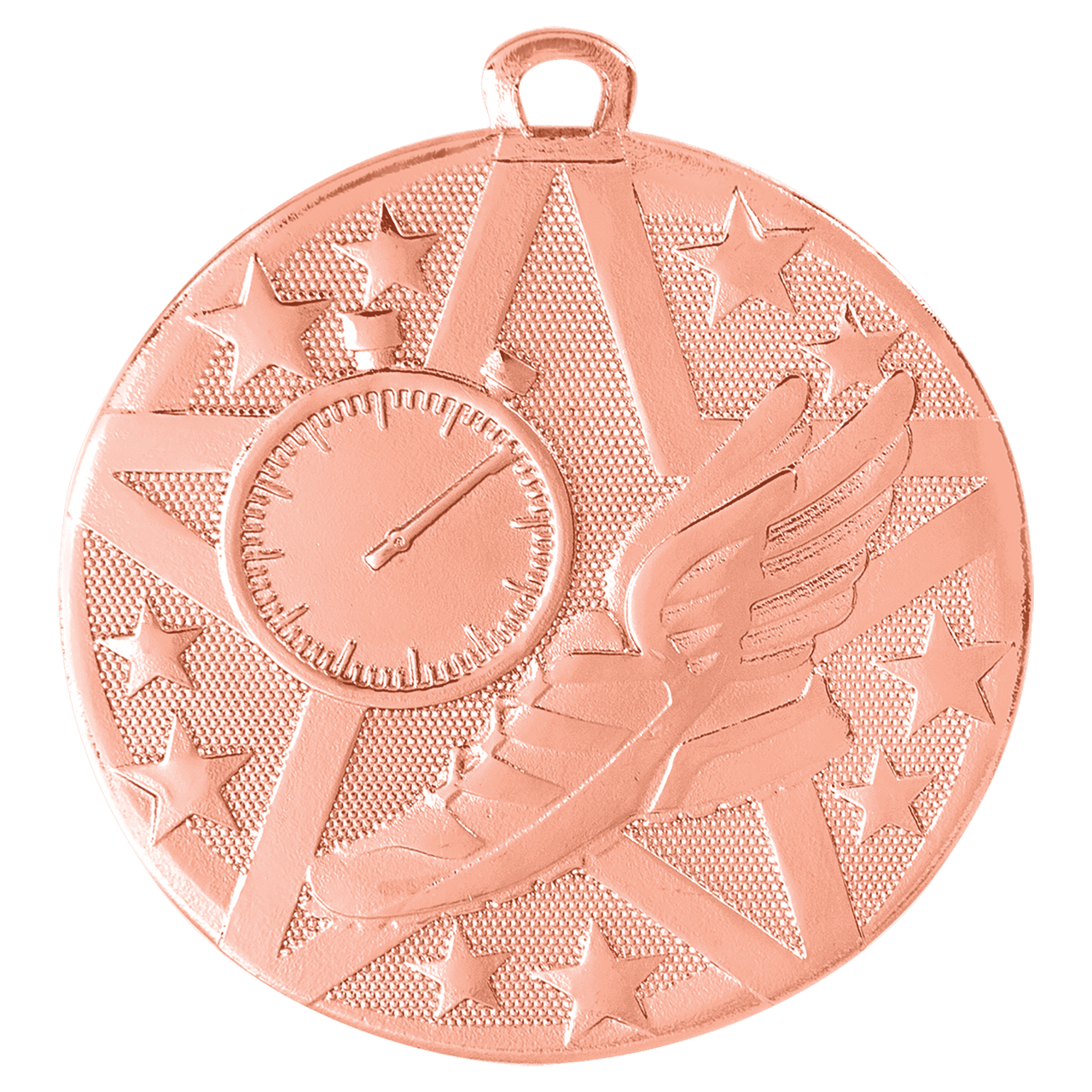 2" Silver Superstar Track Medal