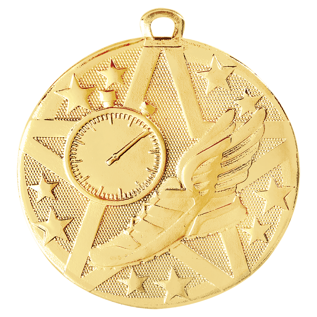 2" Silver Superstar Track Medal