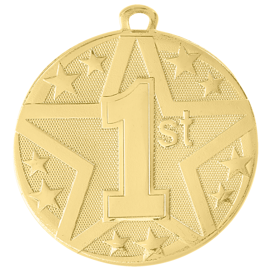 2" Gold Superstar 1st Place Medal