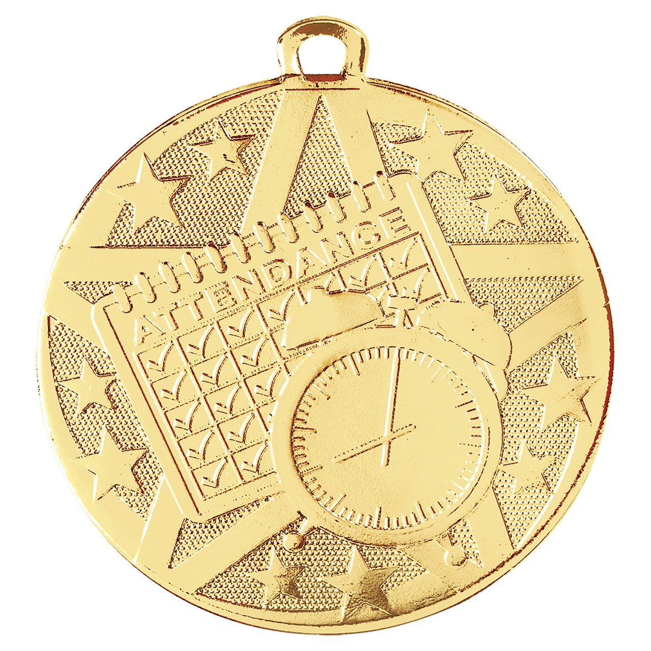 2" Silver Superstar Perfect Attendance Medal