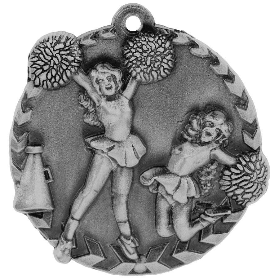 1 3/4" Antique Bronze Cheer Millennium Medal