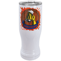 Thumbnail for White Sublimatable 14 oz. Polar Camel Pilsner with Clear Lid