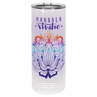 Thumbnail for Polar Camel 22 oz. White Sublimatable Skinny Tumbler with Slider Lid