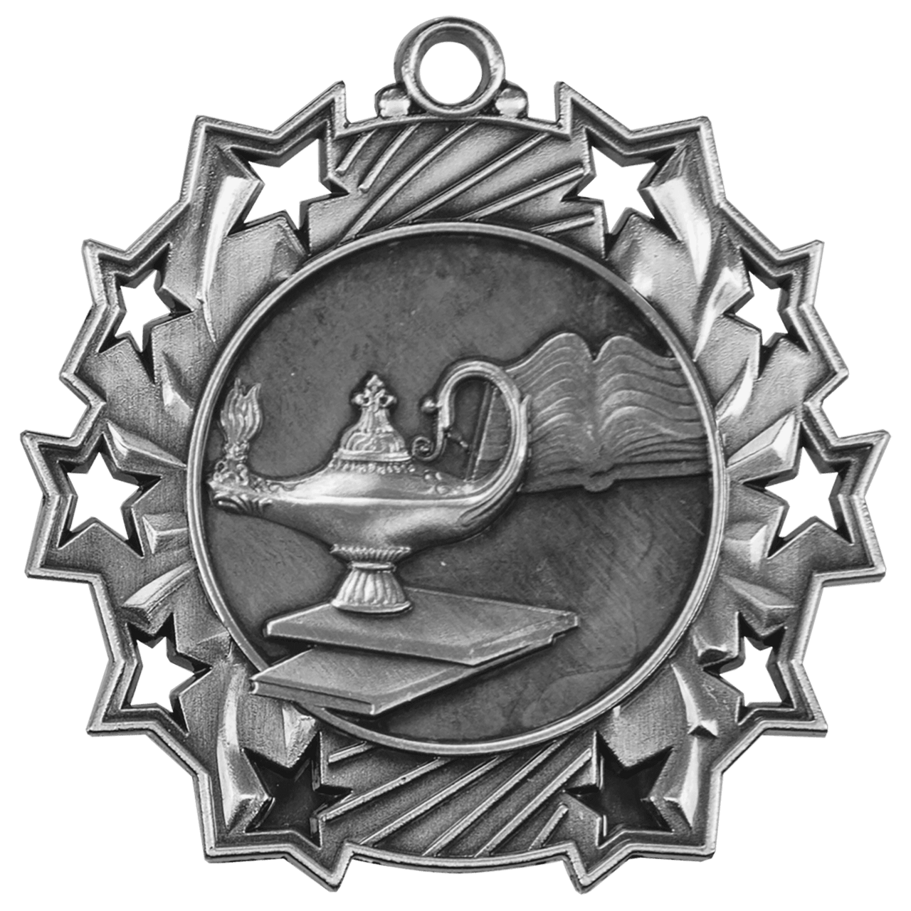 2 1/4" Antique Bronze Graduate Ten Star Medal