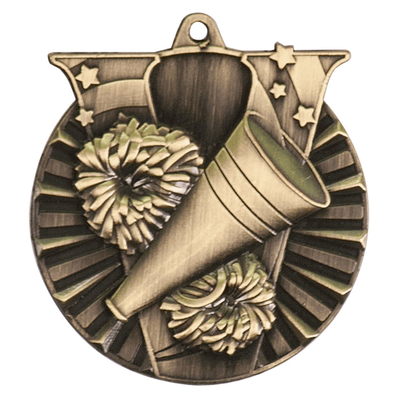 2" Antique Bronze Cheer Victory Medal