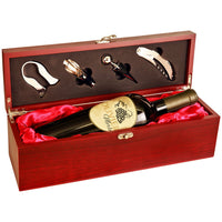 Thumbnail for Rosewood Finish Single Wine Box with Tools