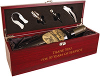 Thumbnail for Rosewood Finish Single Wine Box with Tools