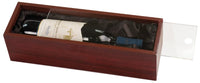 Thumbnail for Rosewood Finish Wine Box with Clear Acrylic Lid